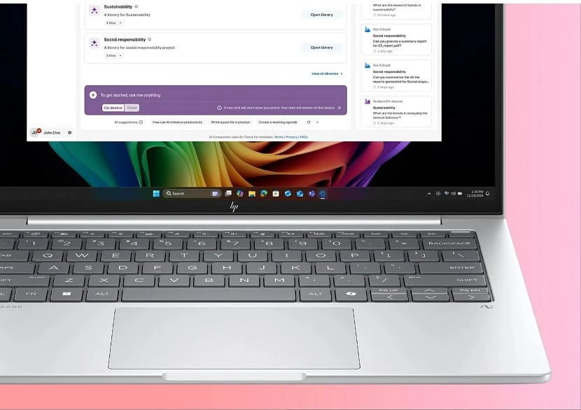 Laptop HP EliteBook 8 G1a, Ryzen AI 7 PRO 350, 14" WUXGA, 24GB RAM, 512GB SSD, Pike silver aluminium