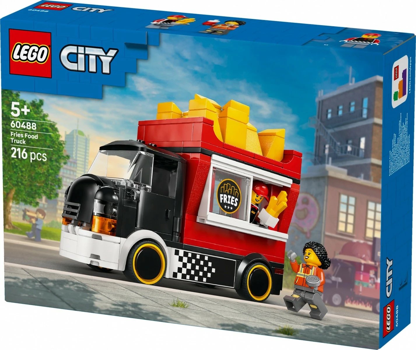 Set konstruktimi LEGO City 60488 kamion ushqimi me patate të skuqura 216 pjesë 5+