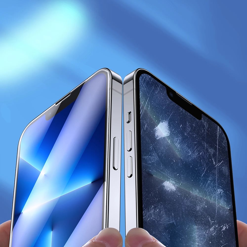 Xham mbrojtës Joyroom Knight 2.5D FS TG për iPhone 14 Plus, set prej 5 copë, Transparent