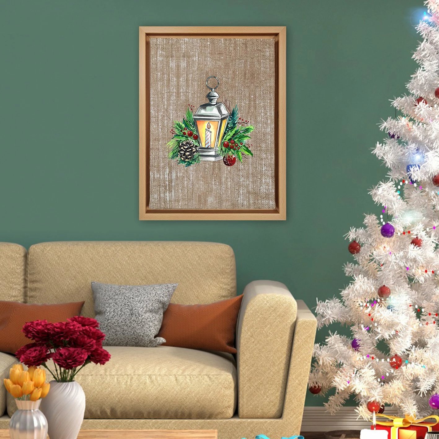 Pikturë dekorative në kanavacë me kornizë, shumëngjyrëshe, Wallity NLJ800966_4666