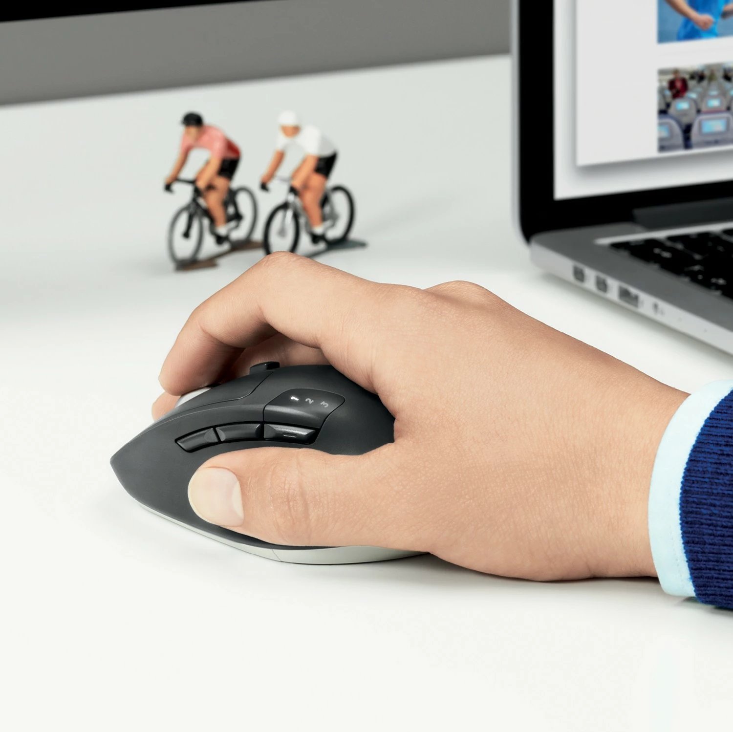 Maus Logitech M720 Triathlon, RF Wireless + Bluetooth, 1000 DPI