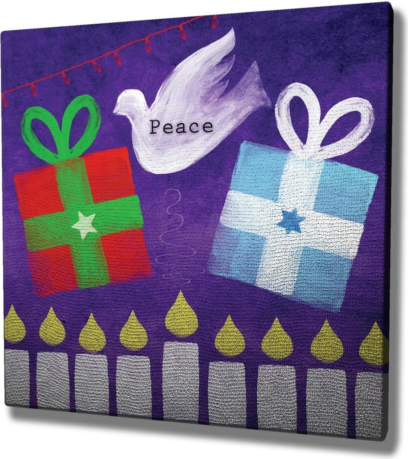 Pikturë dekorative në kanavacë, shumëngjyrëshe, Wallity KC198, 45x45cm