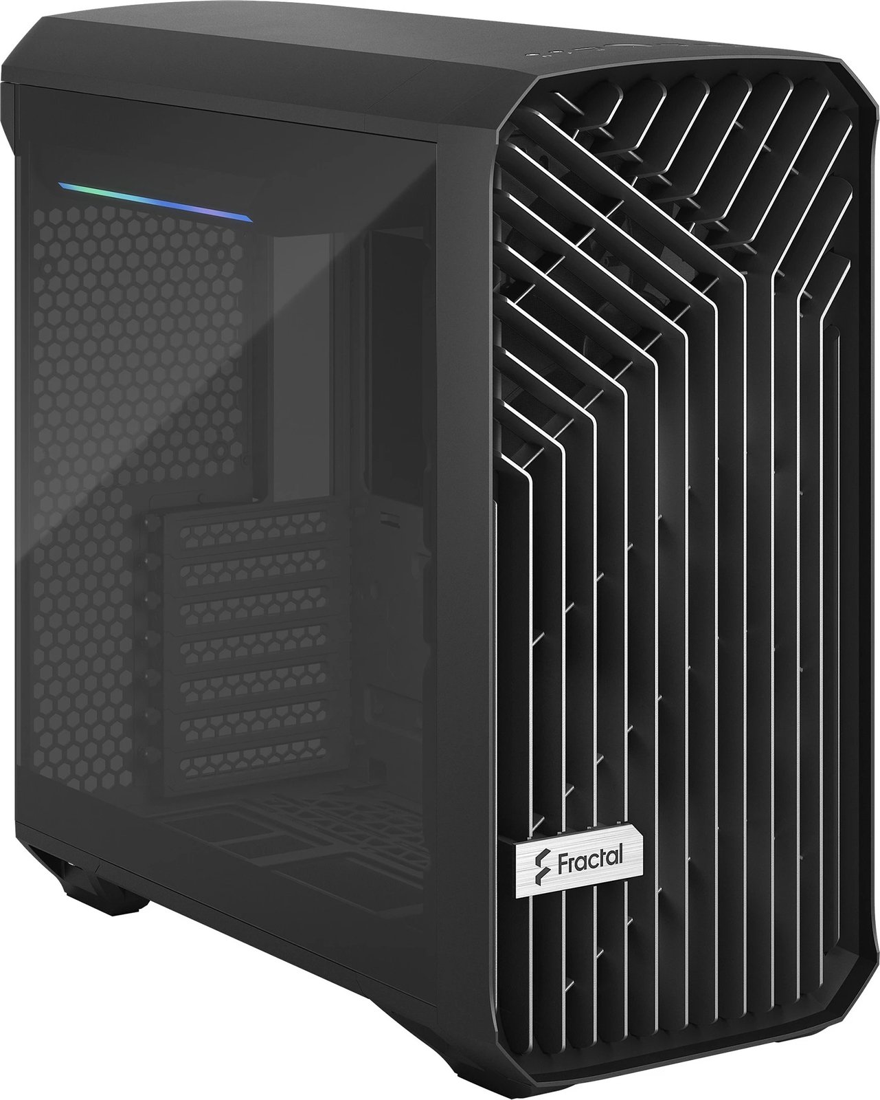 Kasë Fractal Design Torrent Compact, Tower, ATX/EATX/micro ATX/Mini-ITX, xham i temperuar, e zezë Kasë Fractal Design Torrent Compact, Tower, ATX/EATX/micro ATX/Mini-ITX, xham i temperuar, e zezë