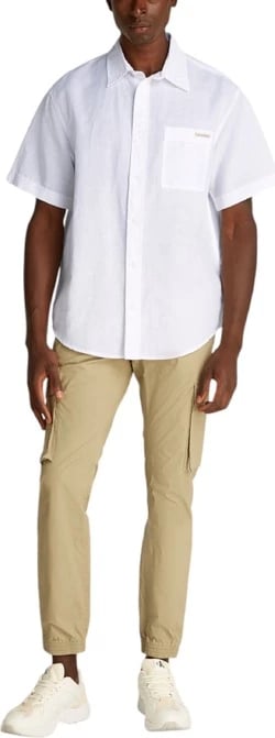 Këmishë për meshkuj Calvin Klein Jeans, e bardhë