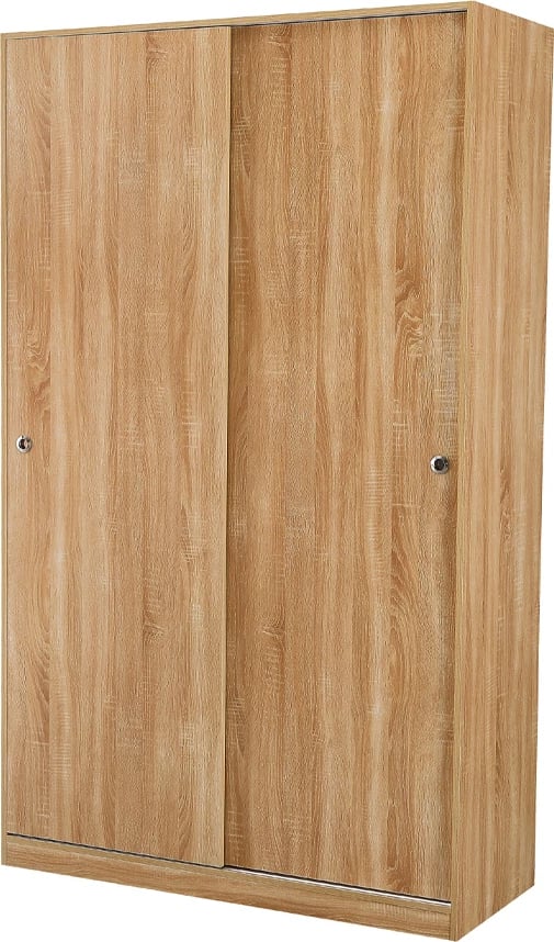 Dollap me 2 dyer, ngjyrë natyrale, 120x50x200 cm