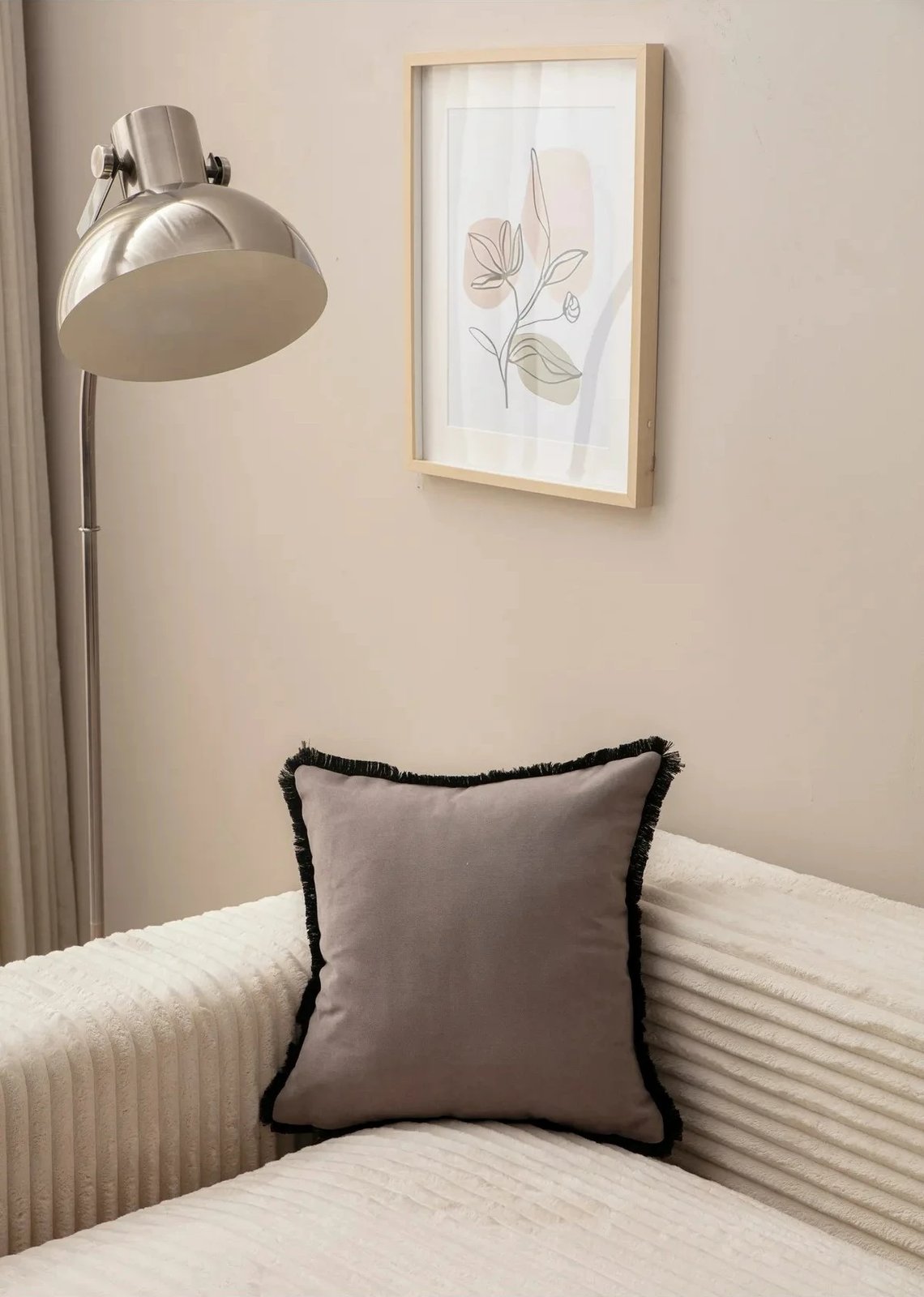 Jastëk mbulesë, ngjyrë gri, Evila Originals, 43x43cm Jastëk mbulesë, ngjyrë gri, Evila Originals, 43x43cm