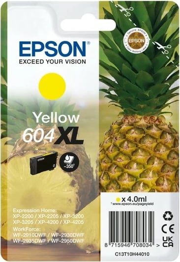 Karikator bojë Epson 604XL, i verdhë, 4 ml