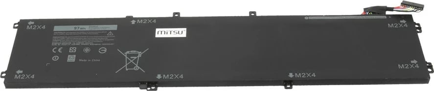 Bateri laptop Mitsu për Dell XPS 15 9550, 6GTPY, 8500 mAh, 11.4V, e zezë