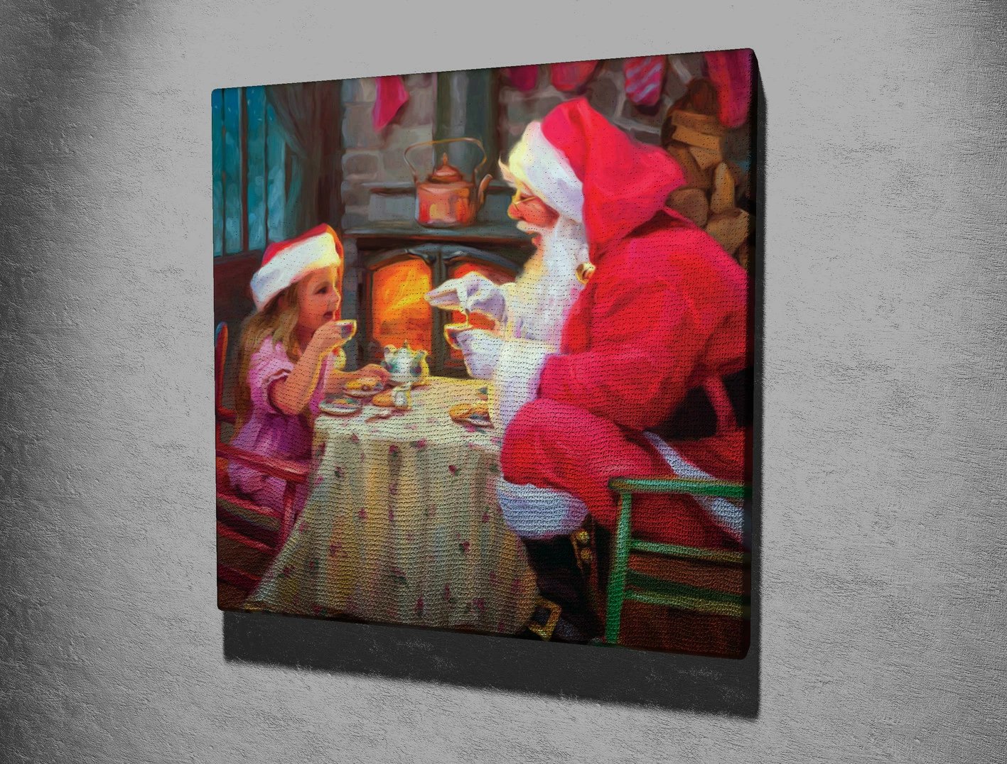 Pikturë dekorative në kanavacë Wallity, KC192, shumëngjyrëshe, 45x45cm