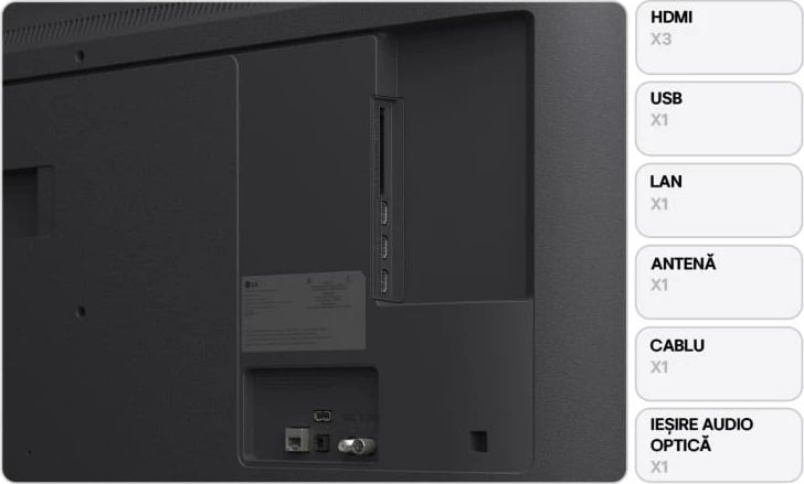 Televizor LCD smart, LG, 43UA74003LB (LG43UA74003LB), 43" UHD 4K, webOS AI