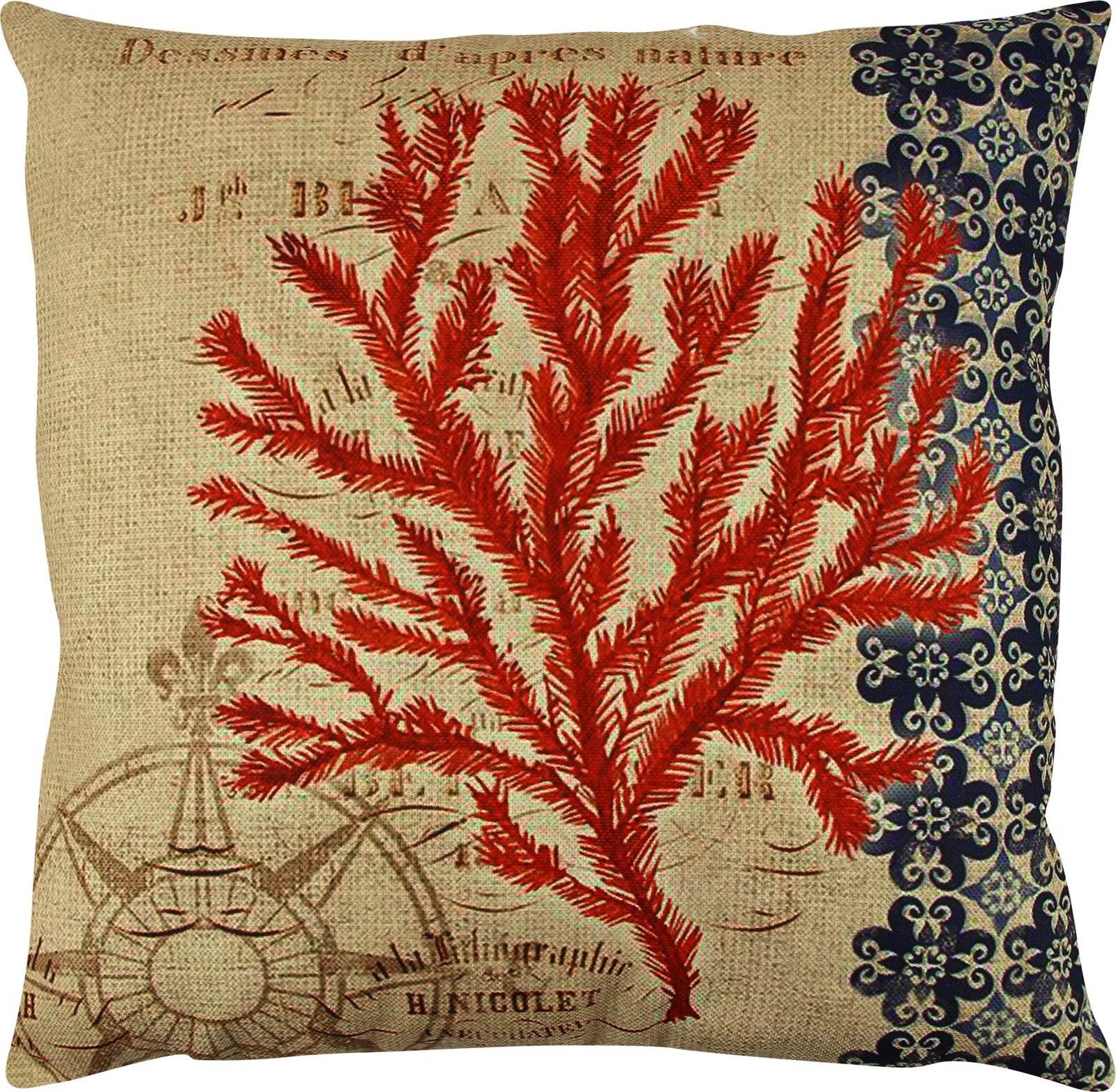 Jastëk dekorativ, shumëngjyrësh, Evila Originals, A12629, 43x43cm