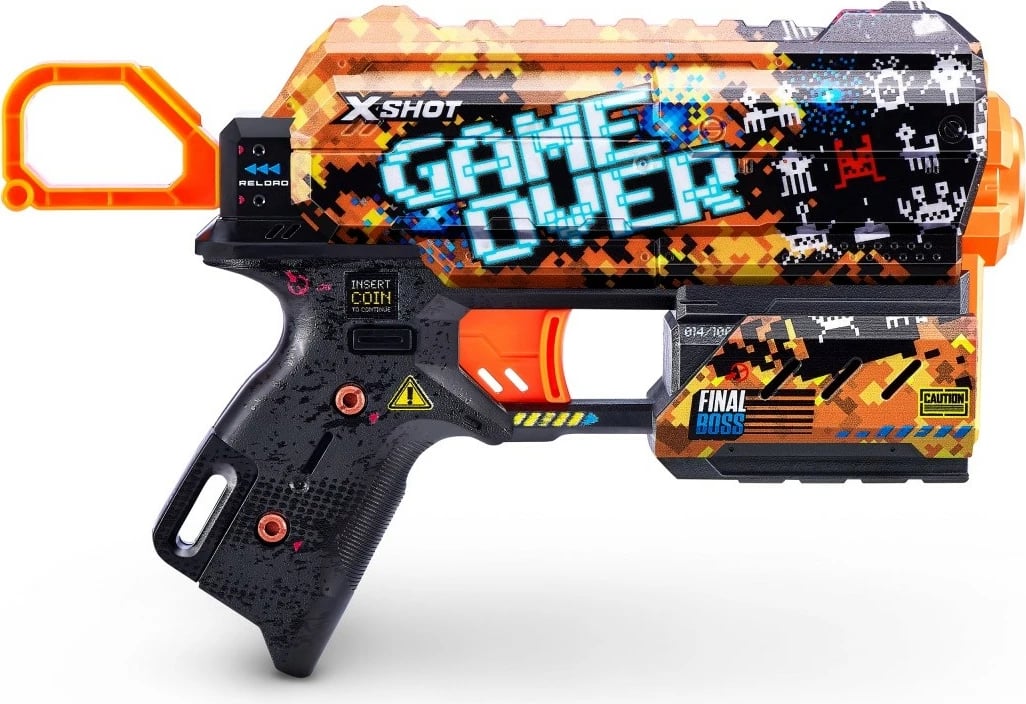 Blaster lodër ZURU X-Shot Skins Flux, 8 shigjeta, shumëngjyrësh