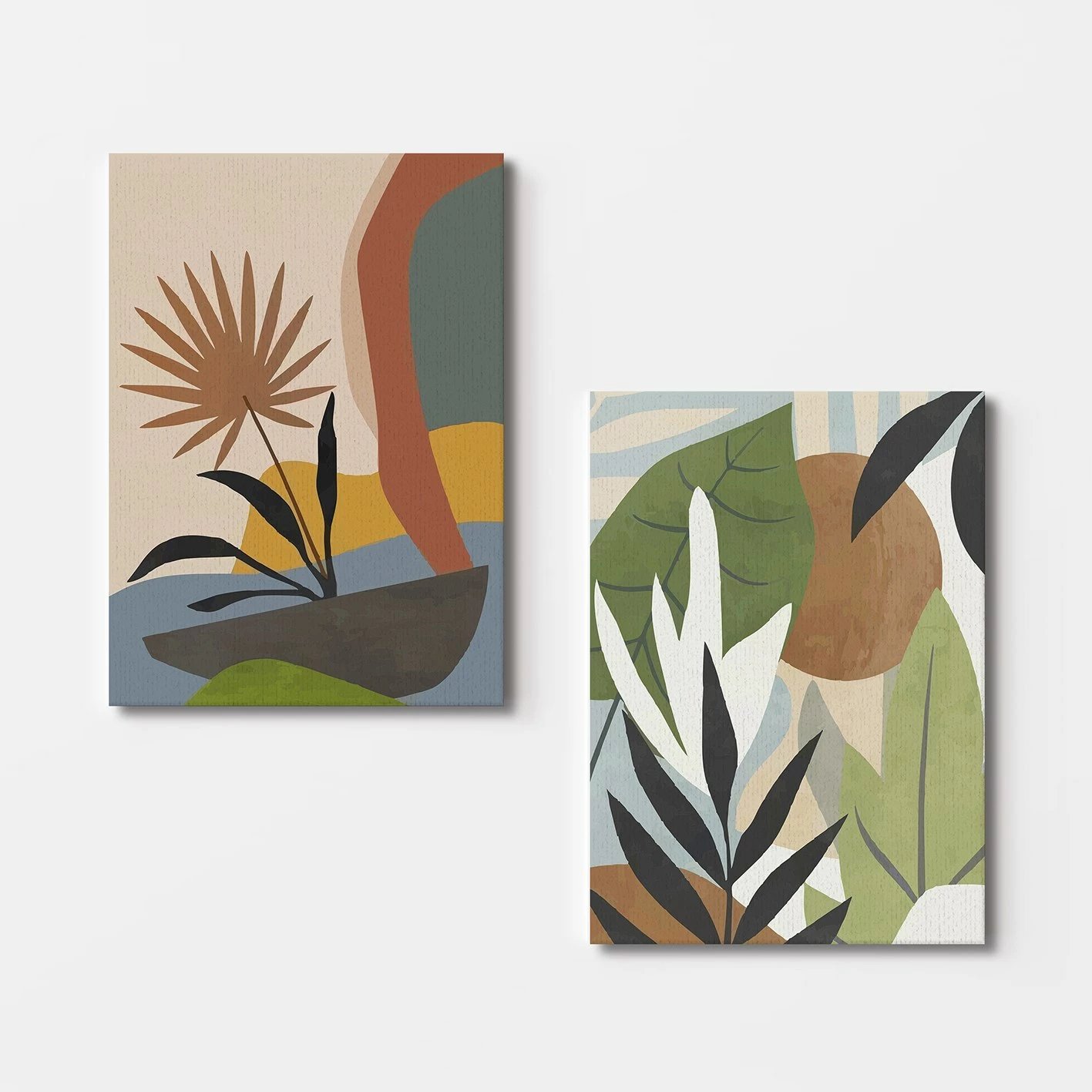 Pikturë dekorative në kanavacë (2 copë), Wallity, 2KNV4316, 50x70 cm