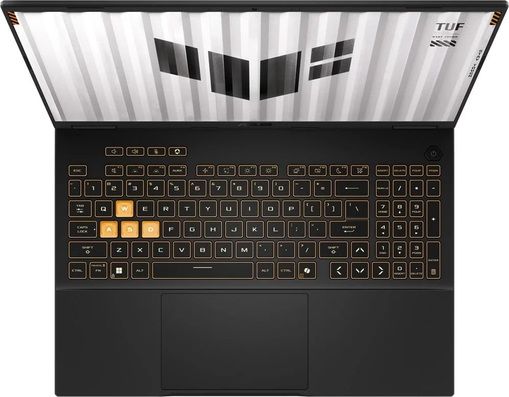 Laptop gaming ASUS TUF Gaming F16 FX608JM-I5165, 16", Intel Core i5-13450HX, 16 GB RAM, 512 GB SSD, NVIDIA RTX 4060, Gri