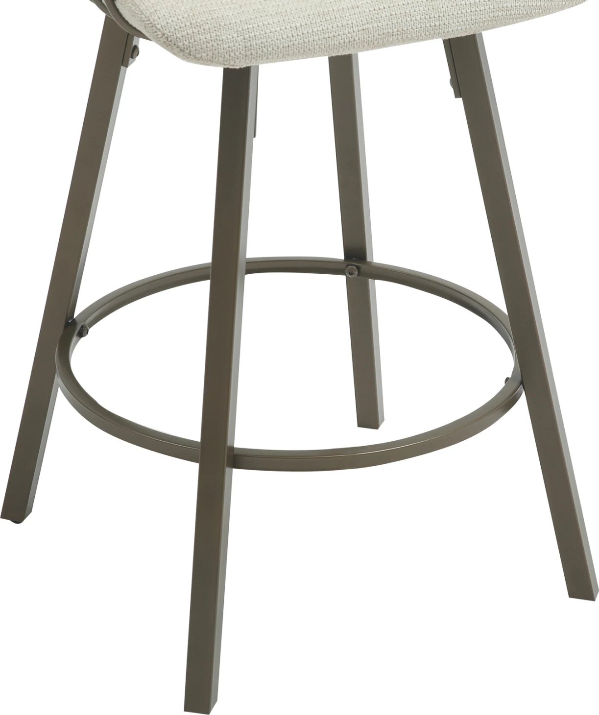 Karrige për bar rrotulluese LANG FH9990.01, metal ngjyrë bakri antik, pëlhurë ecru, 51.5x48.5x89.5H cm