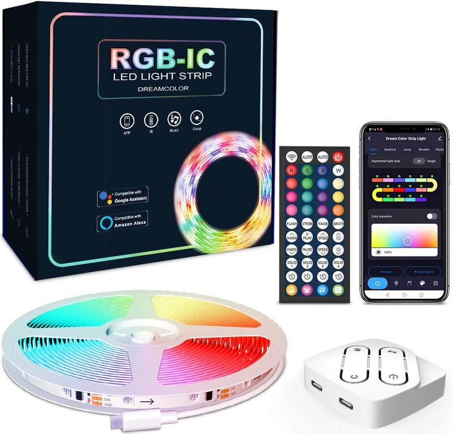 Drita Led SONIT RGBIC 2 Neon-WIFI (Bardhë, 5M 450LED)