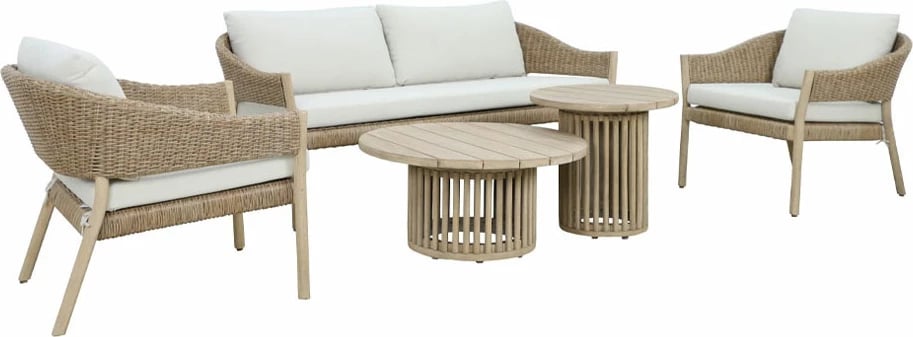 Tavolinë kafeje Sumatra, ngjyrë natyrale, 80x80x38 cm