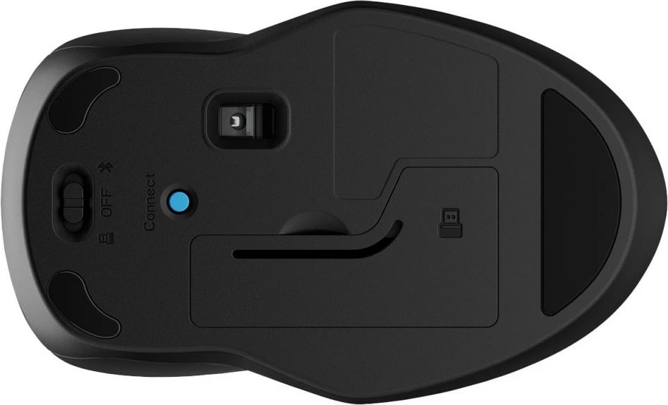 Maus, HP, 250 Dual 6V2J7AA, pa kabëll 2.4 GHz & Bluetooth, 1600 DPI, 3 butona, e zezë