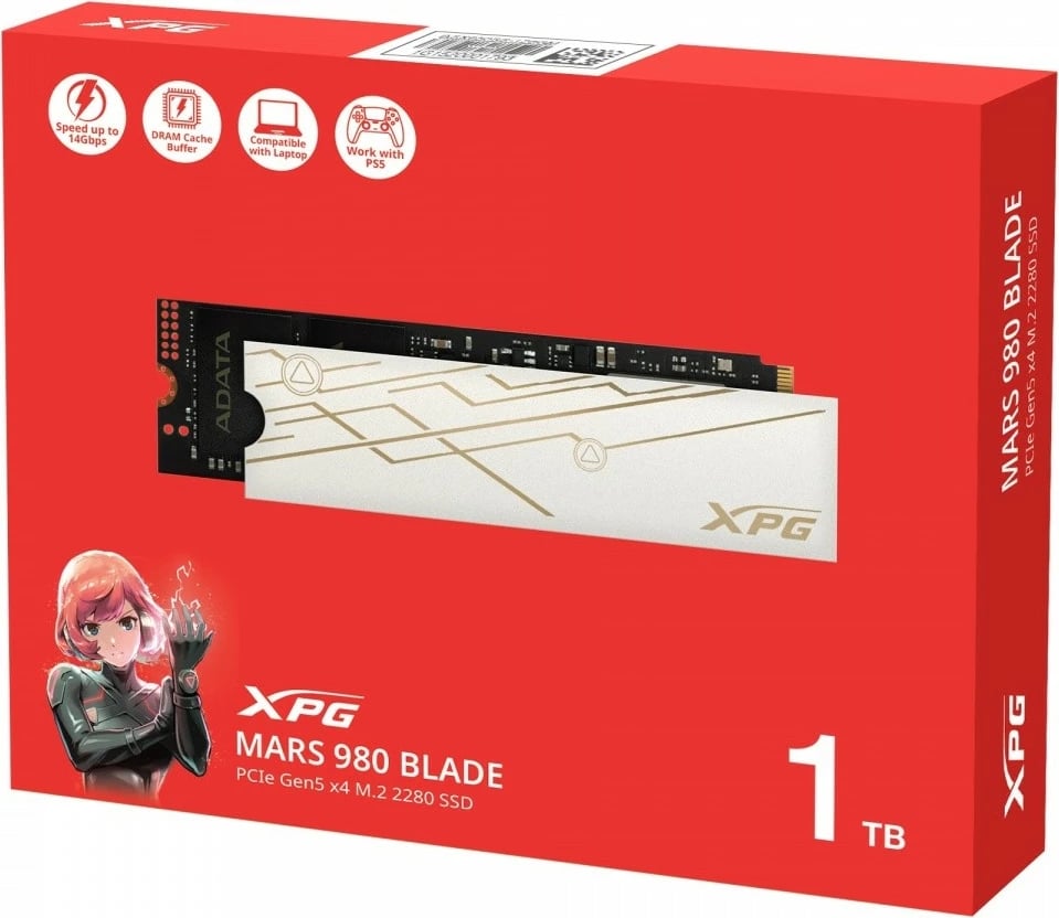 SSD Adata XPG MARS 980 BLADE, 1TB, M.2 2280, PCIe 5.0
