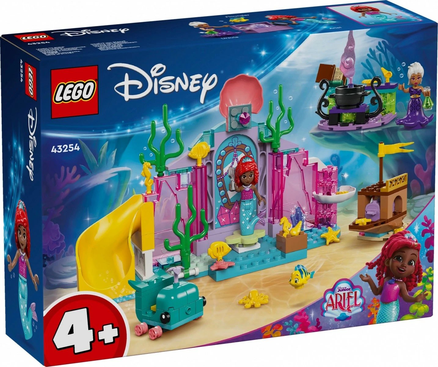 Set LEGO Disney Princess Crystal Cave of Ariel 43254, 141 pjesë, për fëmijë 4+, shumëngjyrësh