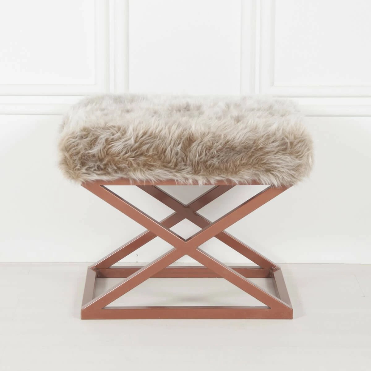 Puf Atelier del Sofa, pelush Capraz, ngjyrë bakri