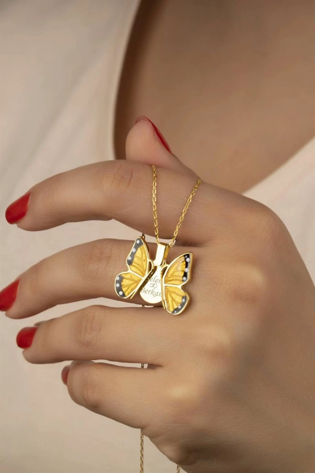 Varëse argjendi me flutur, ngjyrë ari, Jumeon, KLBKKLY564