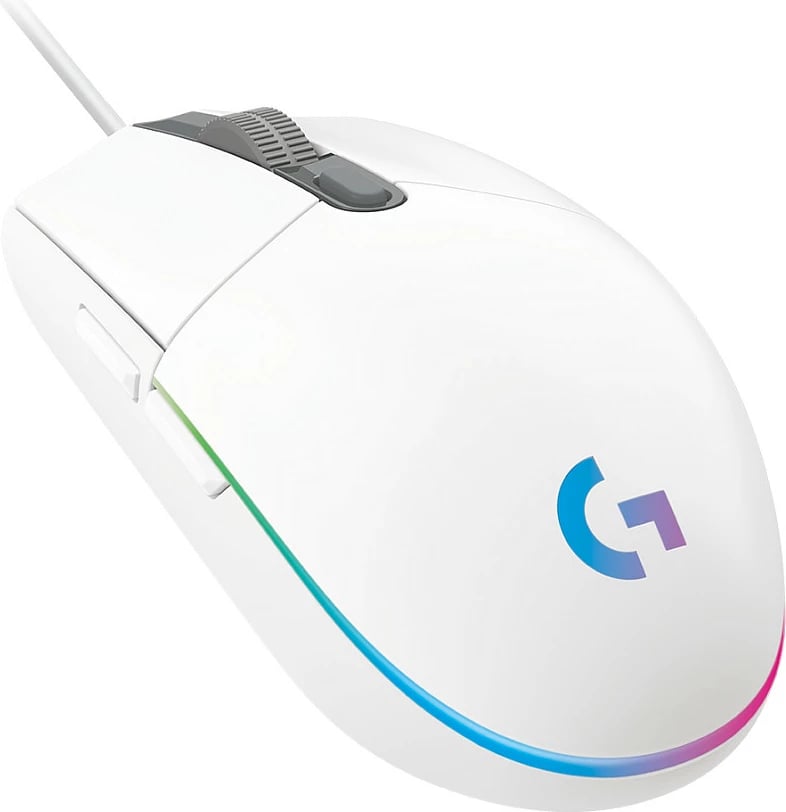 Maus Logitech G102 LIGHTSYNC, 8000 DPI, i bardhë