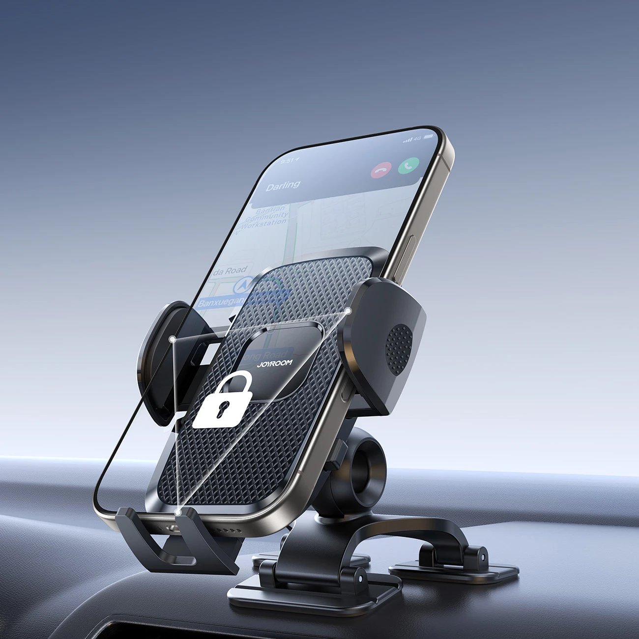 Mbajtës për celular Joyroom JR-ZS259 me kapëse, për makinë, i zi