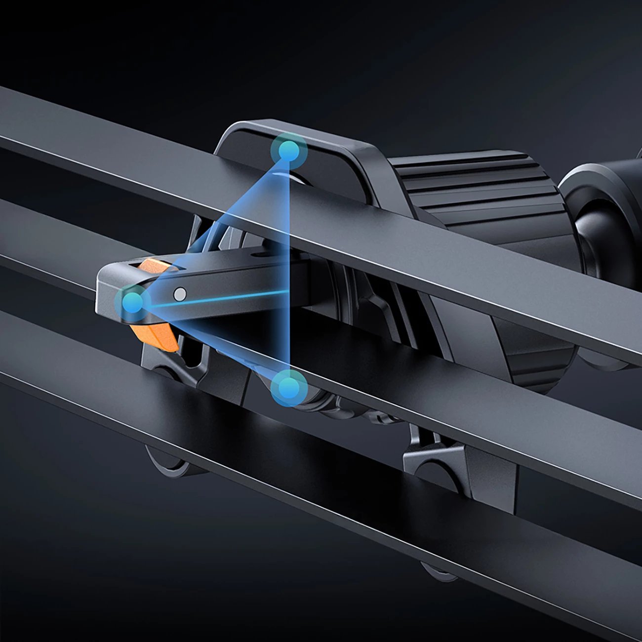 Mbajtës automatik Baseus Wisdom CGZX000001 me karikues wireless 15W, për grilë, i zi