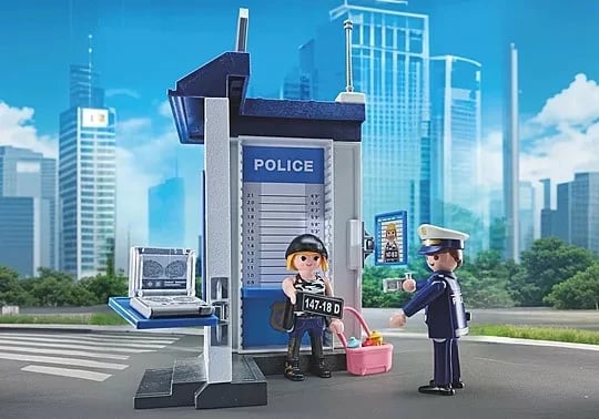Set lodrash Playmobil Action Heroes 71733, dhomë hetimi policie, 38 pjesë