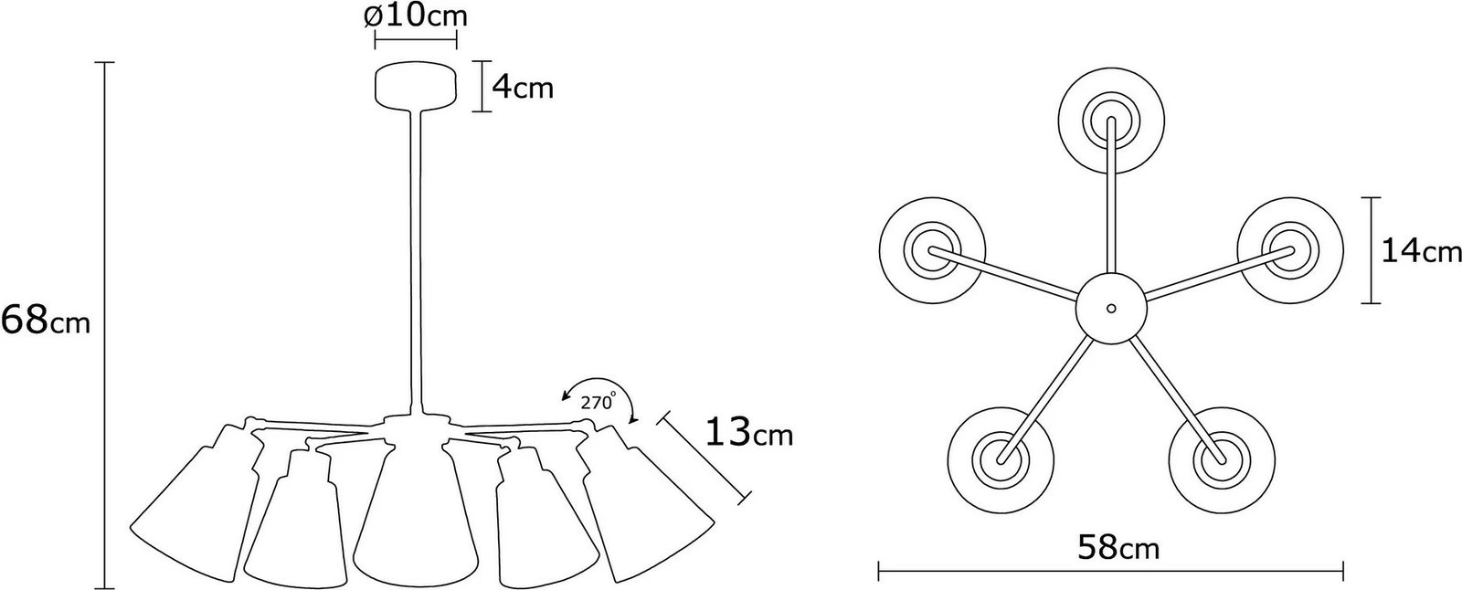 Llambë tavani shumëngjyrëshe, Opviq Manavgat - N-541