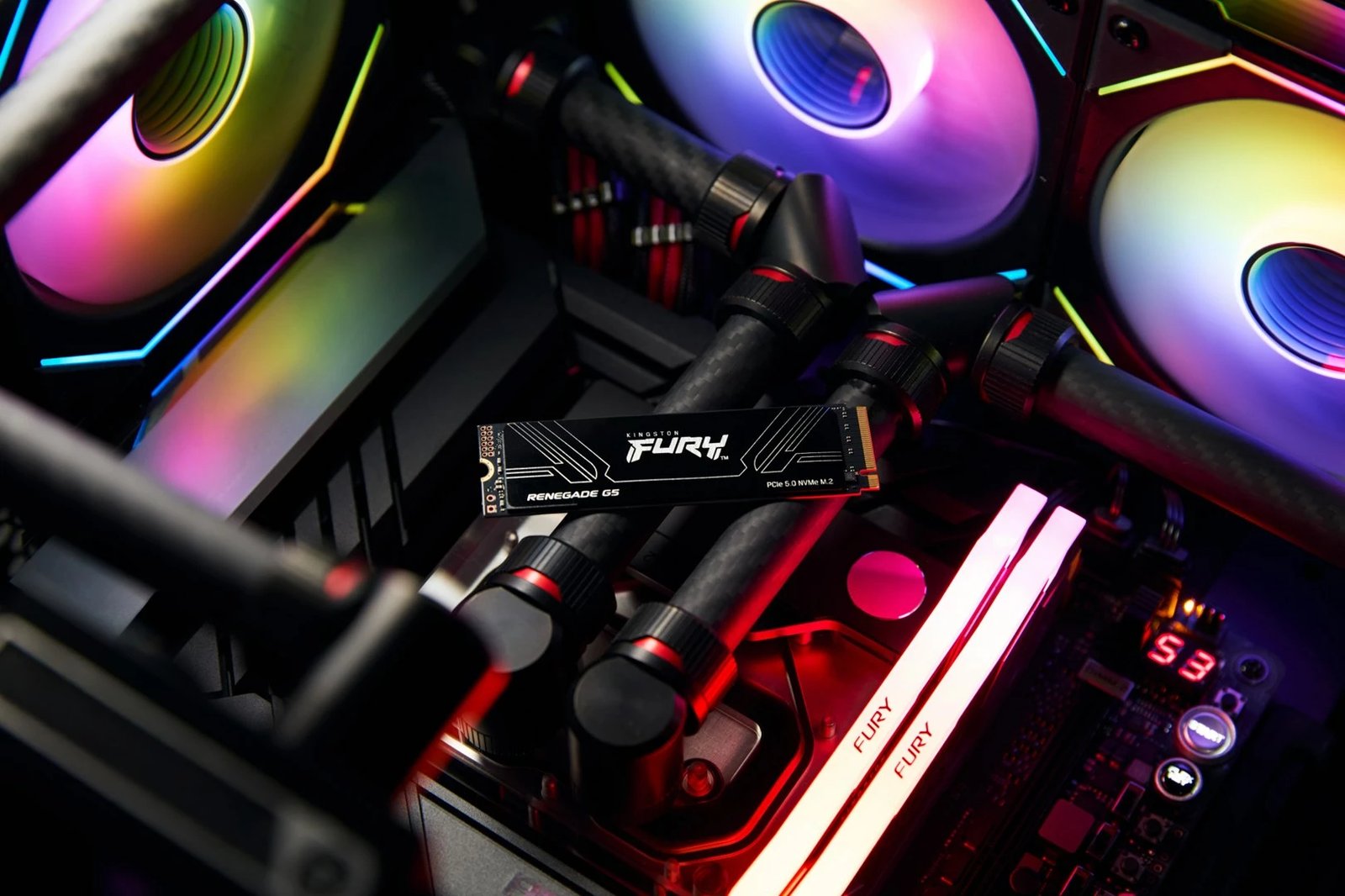 SSD Kingston FURY RENEGADE G5, 2TB, M.2 2280, NVMe PCIe 5.0, e zezë