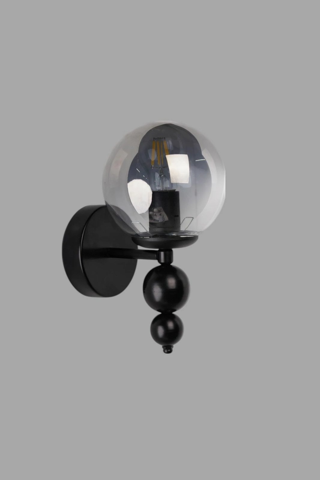 Llambë muri Opviq, 9054-1A, gri dhe e zezë Llambë muri Opviq, 9054-1A, gri dhe e zezë