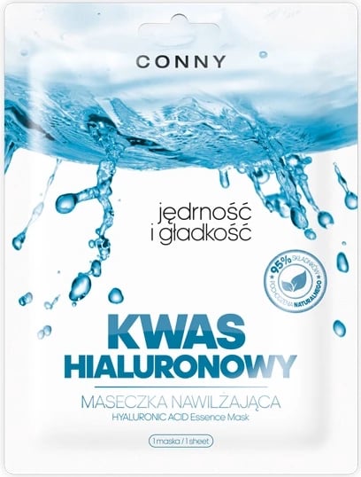 Maskë për fytyrë Conny Hyaluronic Acid Essence Mask Hydrating Sheet Mask për femra 23g