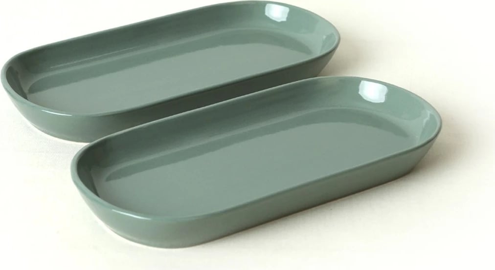 Set pjatash servirëse, ngjyrë e gjelbër, Hermia Concept, 2 copë, 26cm Set pjatash servirëse, ngjyrë e gjelbër, Hermia Concept, 2 copë, 26cm