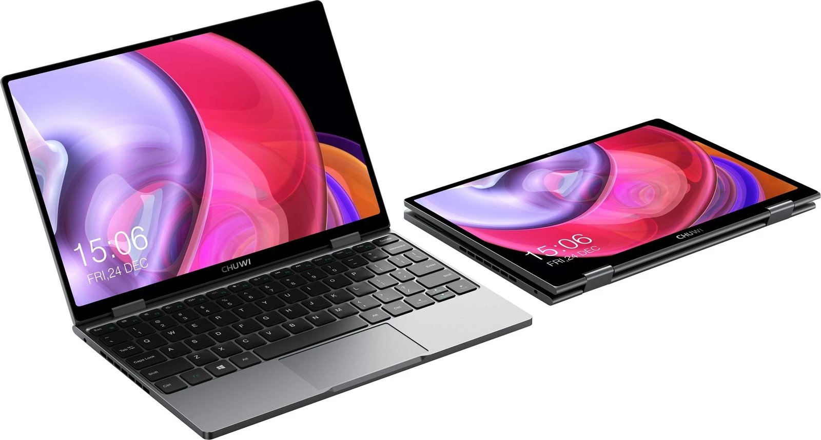 Laptop CHUWI MiniBook-X-2023-K2-SR, 10.51" TouchScreen, 12 GB RAM, 512 GB SSD, Silver
