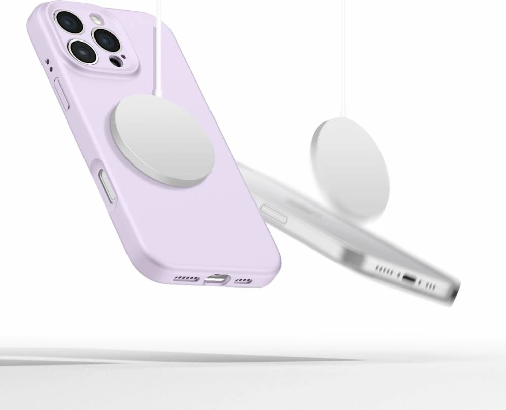 Mbështjellës Tech-Protect Liquid Silicone MagSafe për iPhone 16 Pro Max, Vjollcë