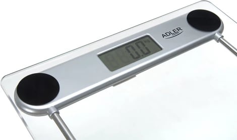 Peshore banjoje Adler AD 8121, 150 kg, saktësi 100 g, xham i kalitur, ekran LCD