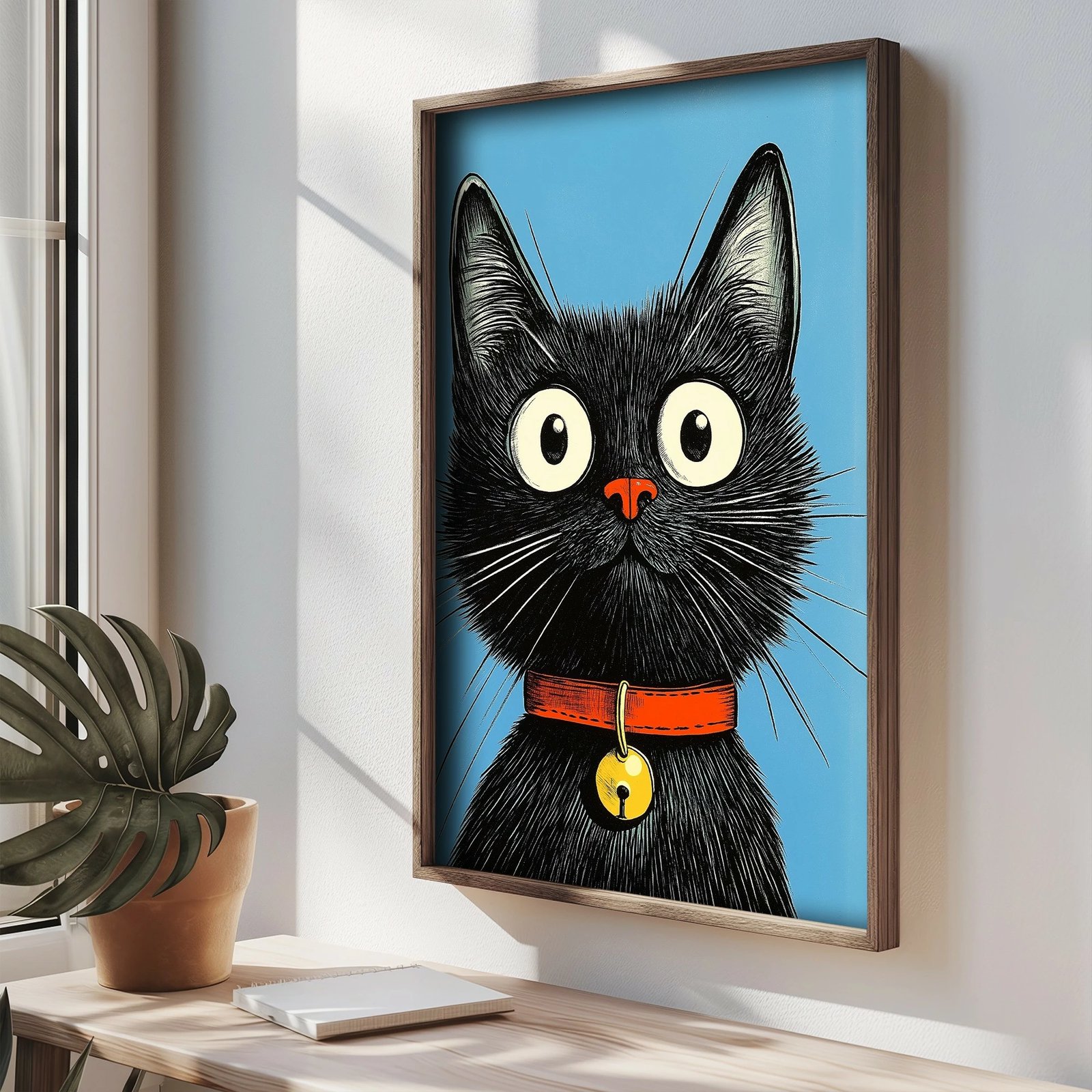 Pikturë dekorative me kornizë MDF, Wallity, TUN001-XL, shumëngjyrëshe, 50x70x3.5cm