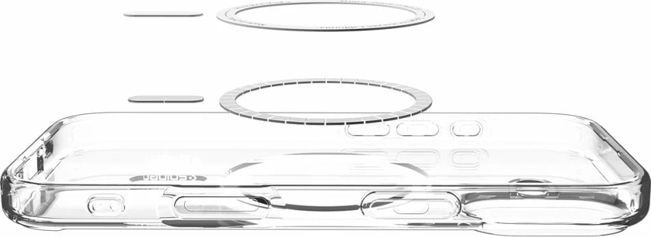 Mbështjellës Spigen Ultra Hybrid MagSafe për iPhone 17, Transparent Gri