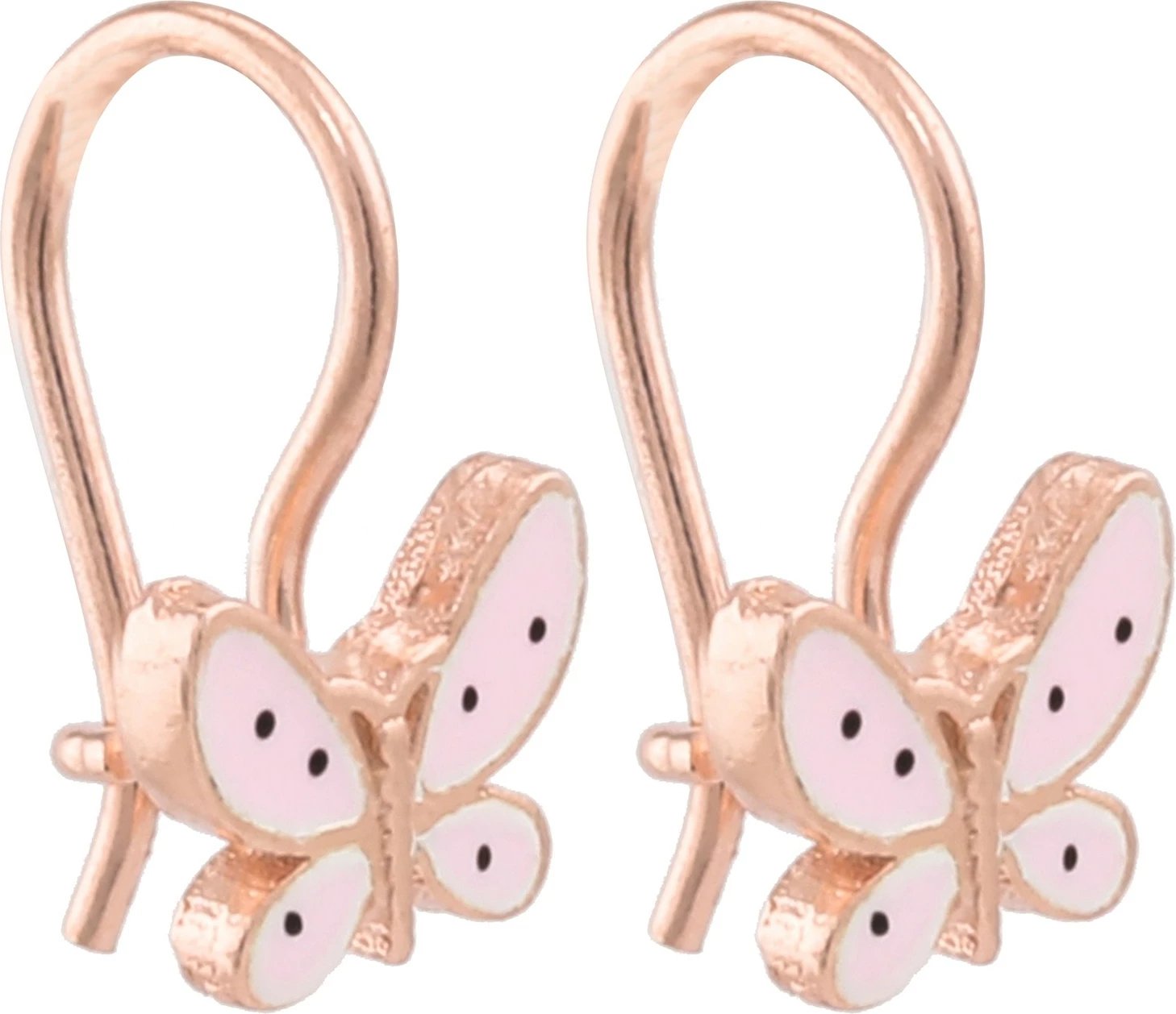 Vathë argjendi, flutura, ngjyrë rozë dhe ari rozë, Jumeon 10712ROS