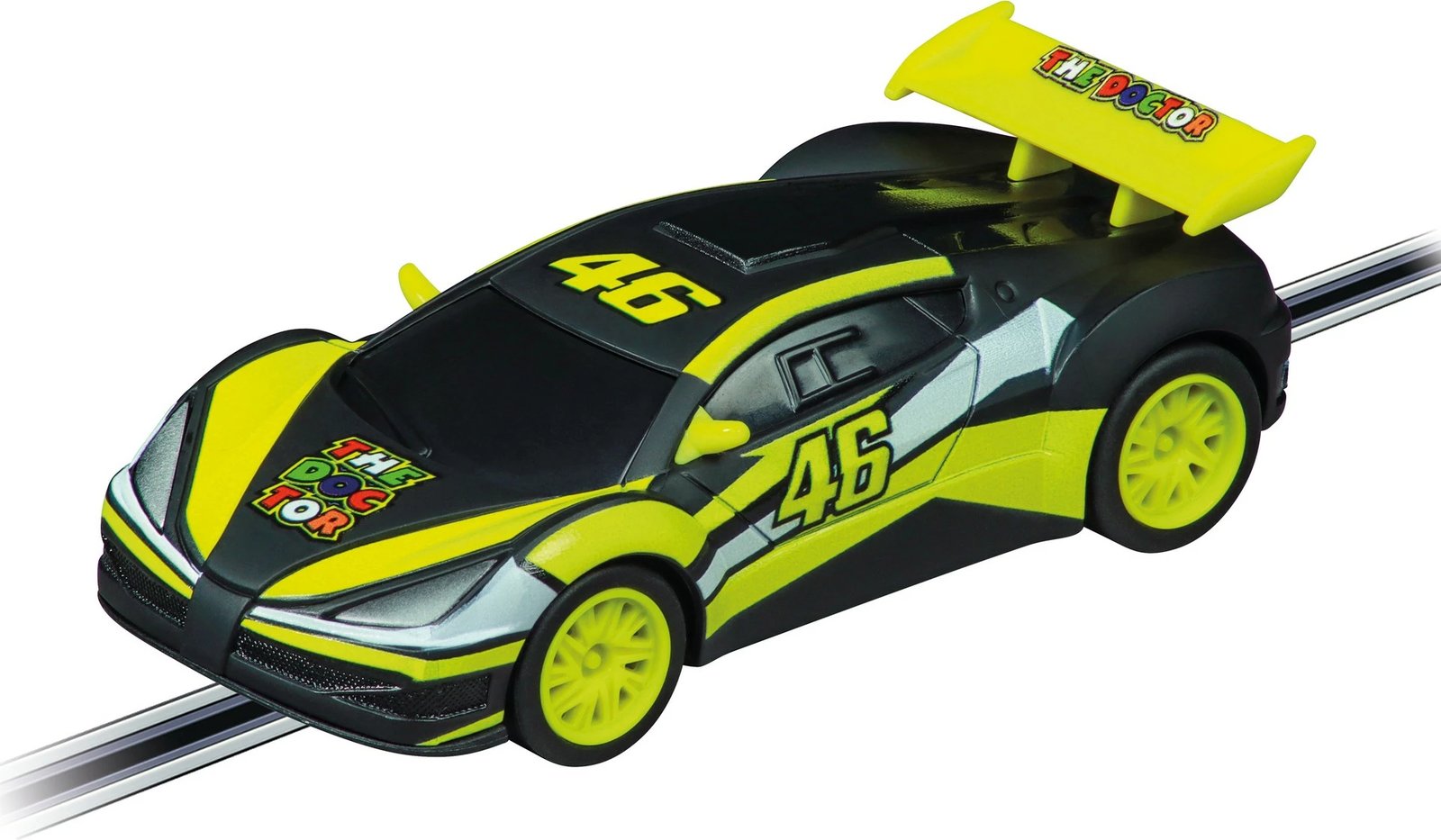 Set garash Carrera GO!!! VR46 Ultimate Racing, 2 makina, pista 4.9m, shumëngjyrësh