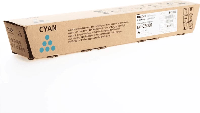 Toner Ricoh MP C3000 842033 rendiment 15000 faqe cyan