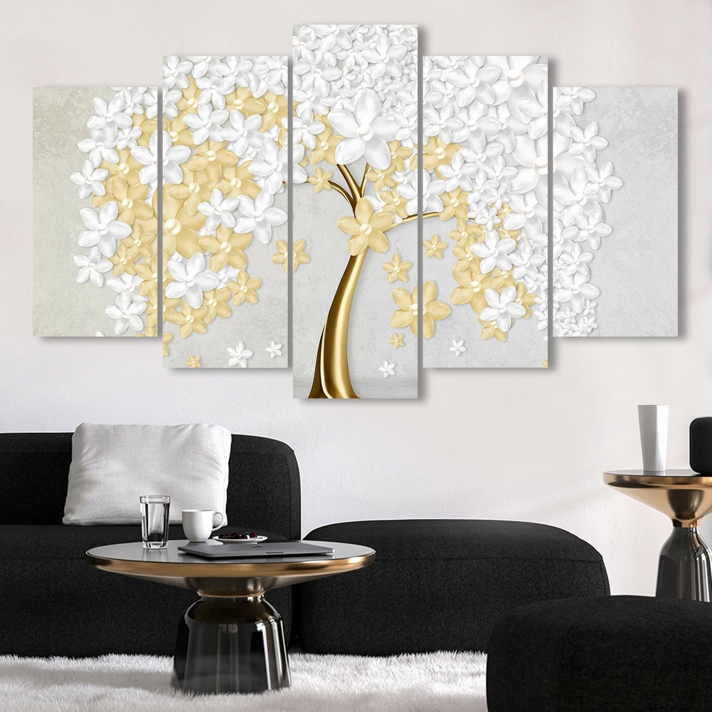 Pikturë dekorative MDF, 5 pjesë, shumëngjyrëshe, Wallity, 100x60cm