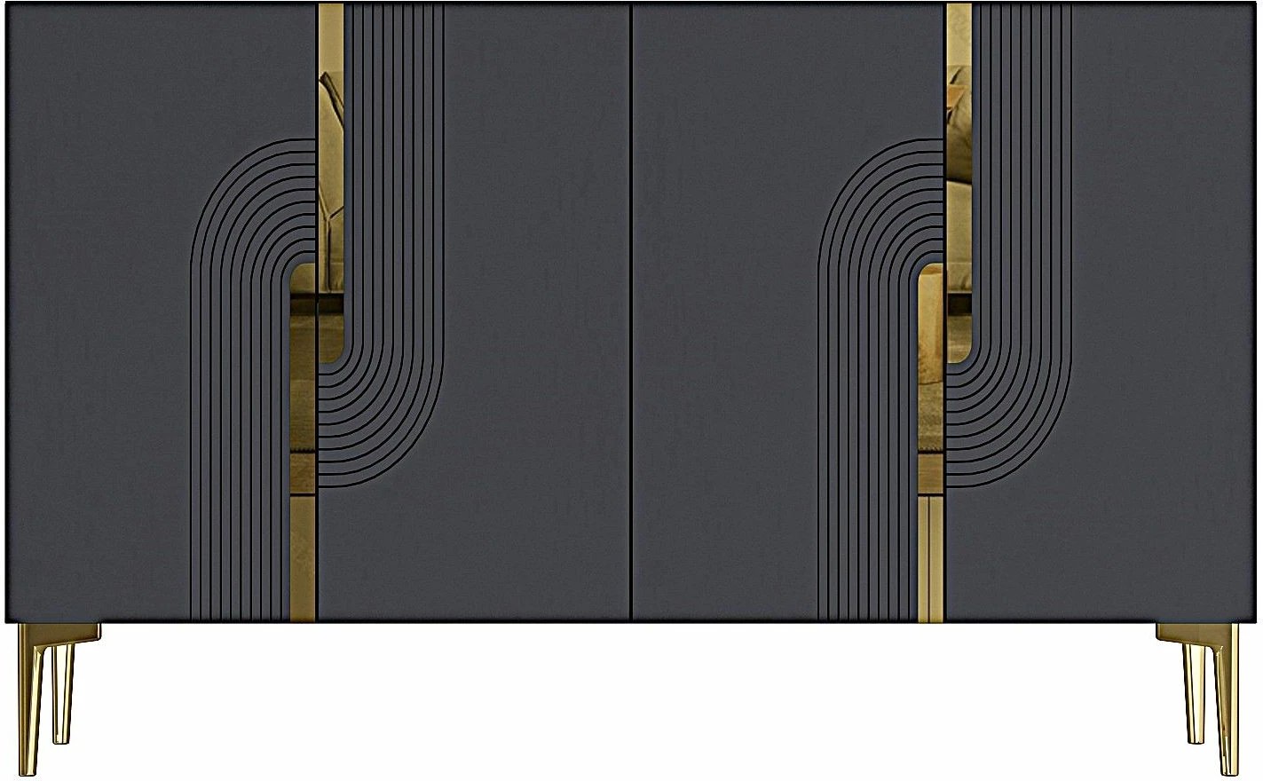 Konsol Skye Decor, Meyra 120, antracit, ar