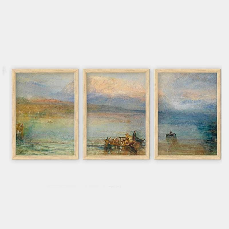 Pikturë dekorative me kornizë (3 copë), Wallity, 3NTC_UN54424_3545