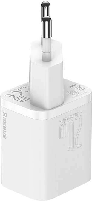 Karikues i shpejtë Baseus Super Si Quick Charger 1C, 20W, USB-C, Bardhë