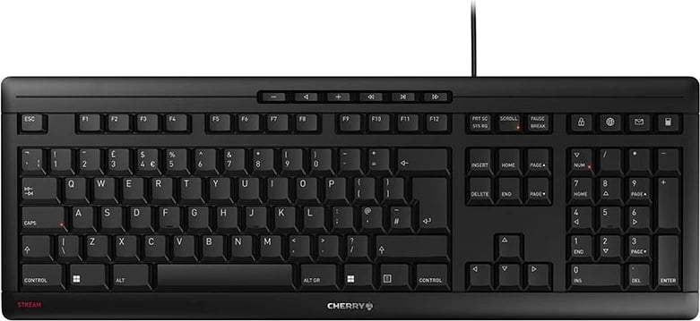 Tastierë Cherry Stream, USB, QWERTY, e zezë