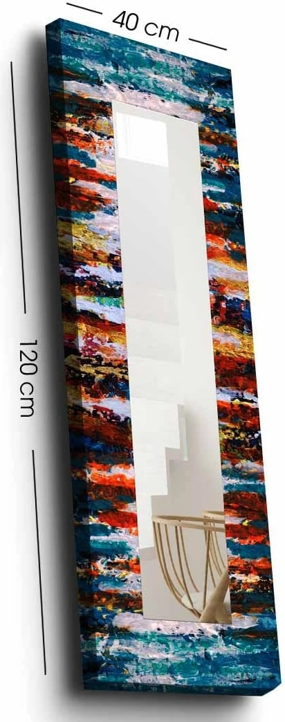 Pasqyrë dekorative murale, shumëngjyrëshe, Wallity, 40120NISMA-026