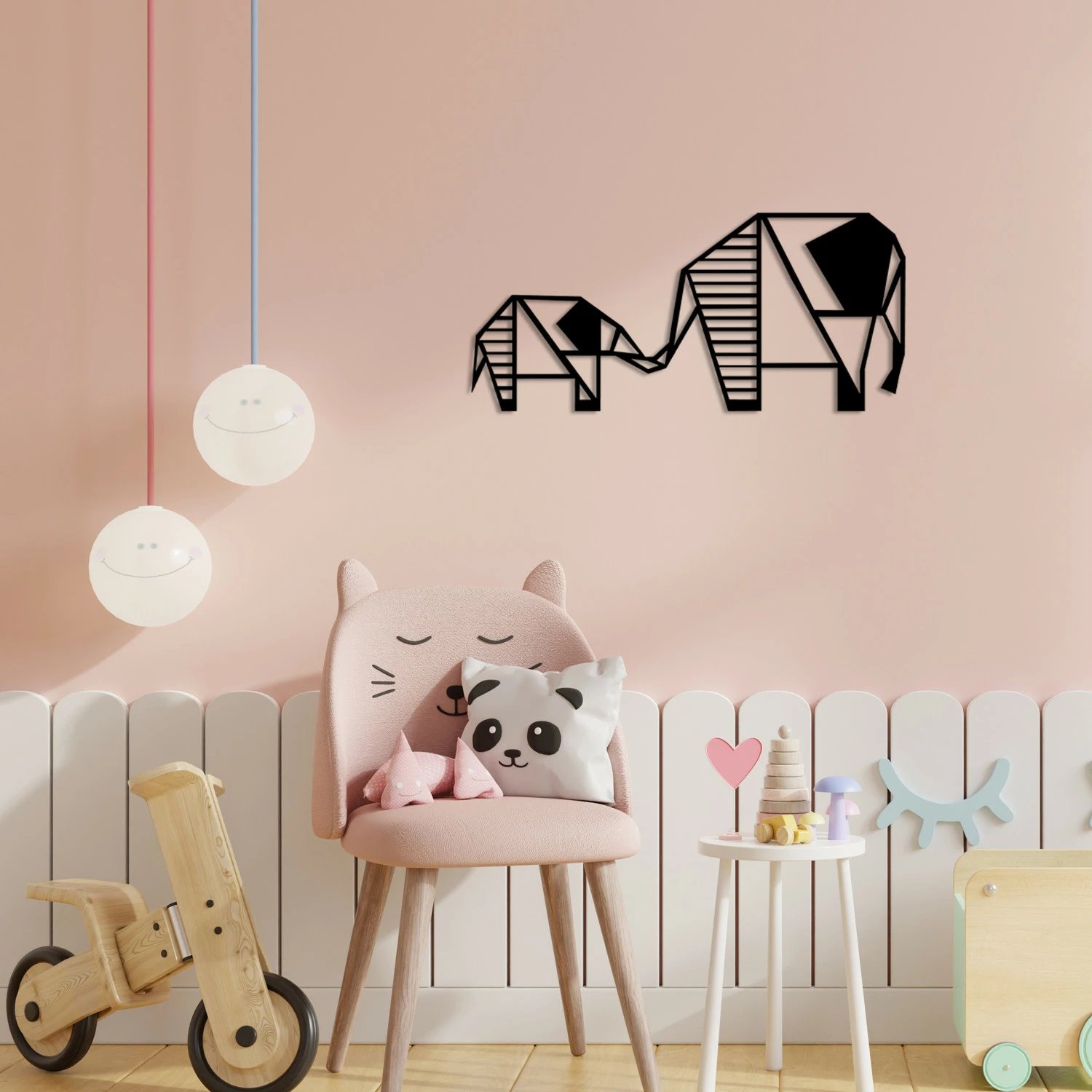 Aksesor dekorativ metalik për mur, Wallity, dekor murale metalike